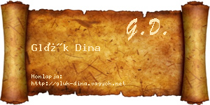 Glük Dina névjegykártya
